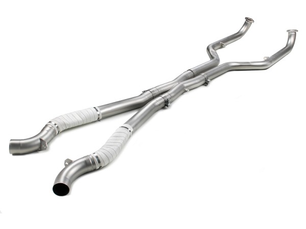 Non-Resonated Center Pipe with X-Pipe for BMW M 5 Series Sedan